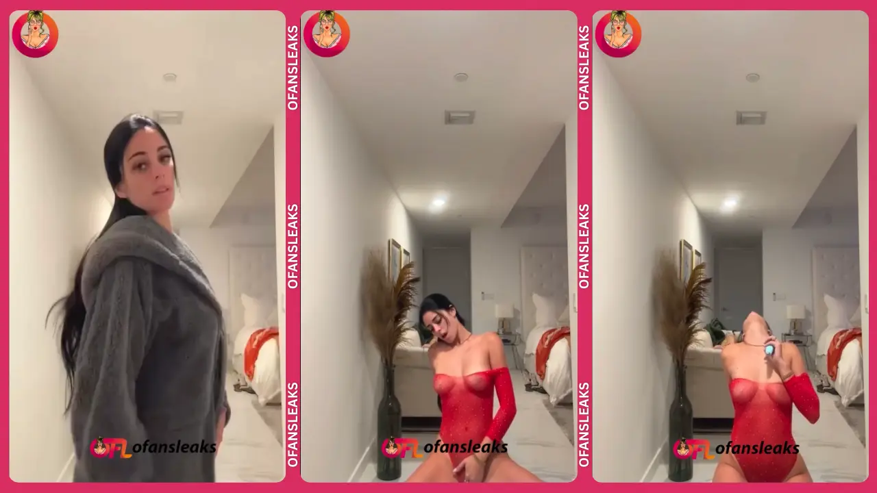 Camilla Araujo Masturbating Red Bodysuit Exclusive Leaked Porn