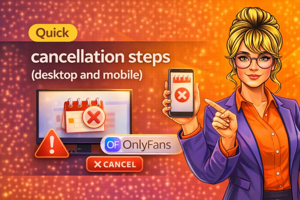 Quick cancellation steps (desktop and mobile)