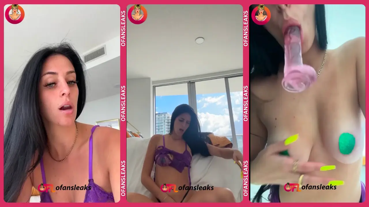 Camilla Araujo Masturbating in Purple Bondage